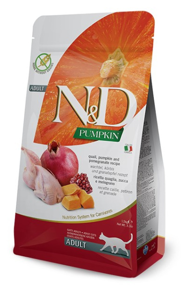 Сухой корм для кошек Farmina N&D GF Pumpkin Cat Quail & Pomegranate Adult