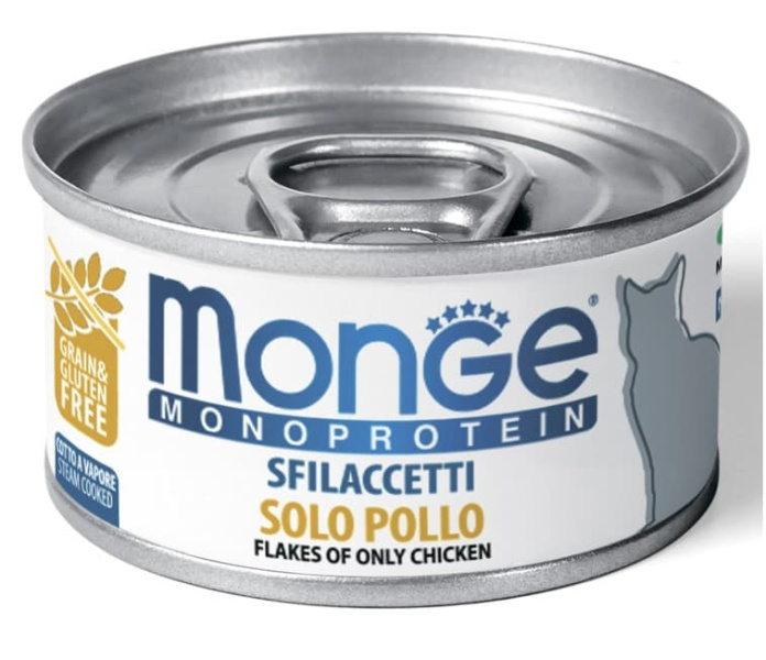 Рацион для кошек Monge Cat Monoprotein (мясные хлопья из курицы)