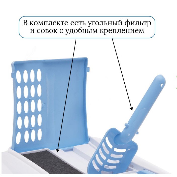 IMAC био-туалет для кошек угловой GINGER 52х52х44,5h см