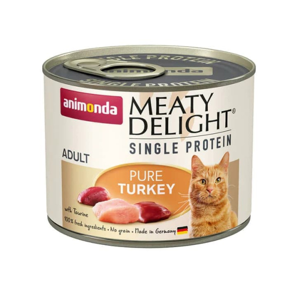 Еда для кота Консервы для кошек Animonda Adult Cat Meaty Delight Single Protein Pure Turkey (индейка) для кошек