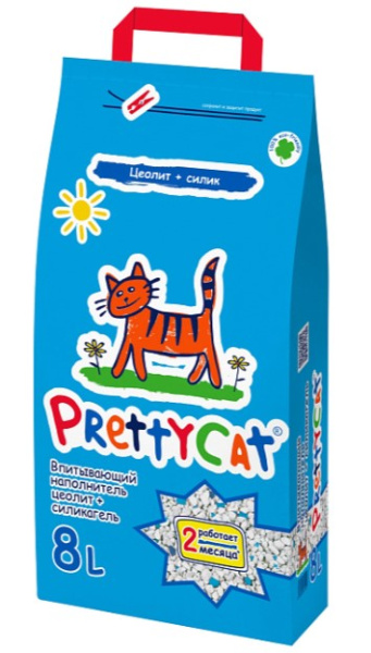 Наполнитель PrettyCat впитывающий глиняный "Naturel"
