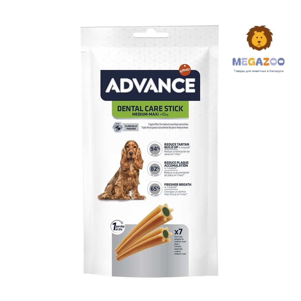 Лакомство для собак средних и крупных пород Advance Dental Care Stick Medium/Maxi