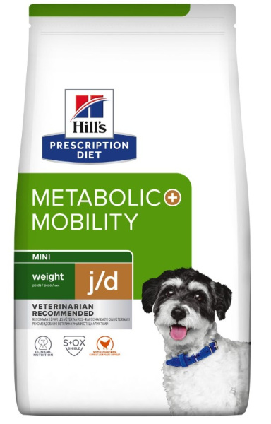 Каталог Сухой корм для собак Hill's Prescription Diet j/d Mini Metabolic + Mobility Mini (курица) для собак