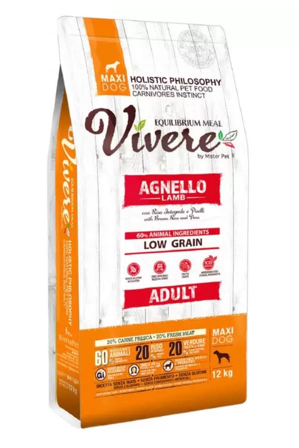 Питание для собак крупных пород Vivere Dog Adult Maxi (ягненок)