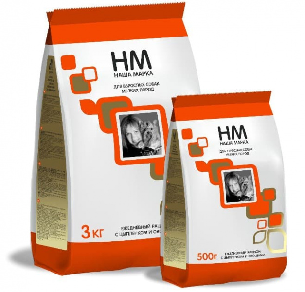 Каталог Сухой корм для собак средних пород Наша Марка (цыплёнок, овощи) для собак