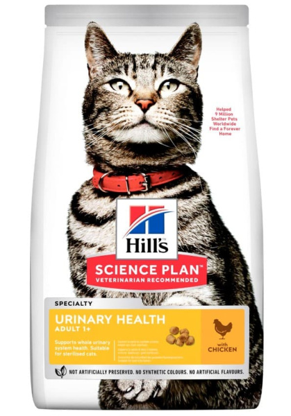 Пища для кота Сухой корм для кошек Hill's Science Plan Urinary Health (курица)