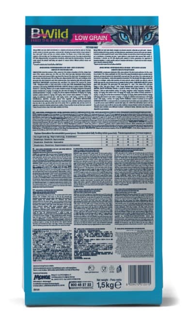 Сухой корм для кошек Monge Cat Bwild Low Grain Adult (анчоус)