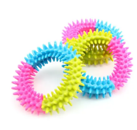 Игрушка для собак "Кольцо цветное"