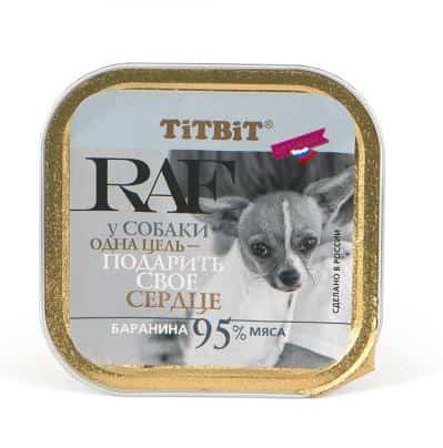 Алюпак для собак "TiTBiT" RAF Баранина