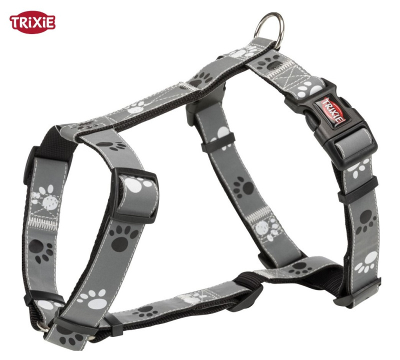 Шлея для собак светоотражающая TRIXIE Silver Reflect