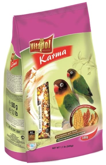 Полнорационный корм для неразлучников Vitapol "Karma" 500 гр (ZVP-0261)