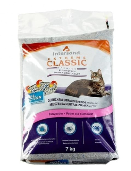 Бентонитовый наполнитель Intersand Classic Baby 7.5 кг