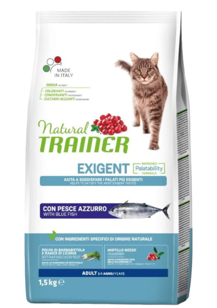 Рацион для привередливых кошек Trainer Natural Adult Exigent (океаническая рыба)