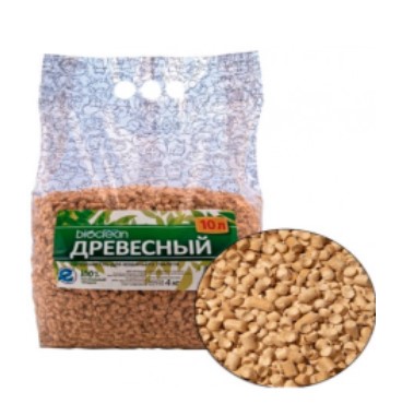 Наполнитель для котов Bioclean Древесный