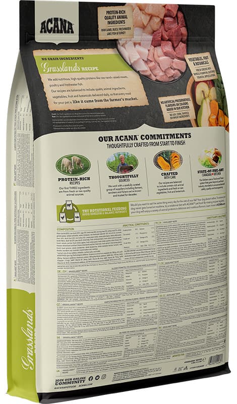 Каталог Сухой корм для собак ACANA GRASSLANDS для собак