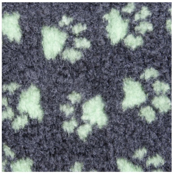 Коврик меховой для собак ProFleece 1х1.6 м, угольный/мята