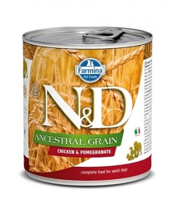 Пресервы для собак Farmina N&D Dog Ancestral Grain Chicken & Pomegranate 