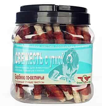 Сушеные утиные твистеры Green Qzin "СВЕЖЕСТЬ 2" 750 г (716327)