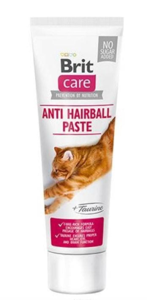 Паста для выведения шерсти с таурином Brit Care Cat 100 гр (545841)