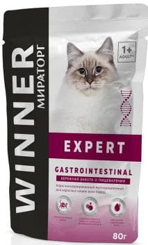 Диетическое питание для кошек Winner Expert Gastrointestinal забота о пищеварении