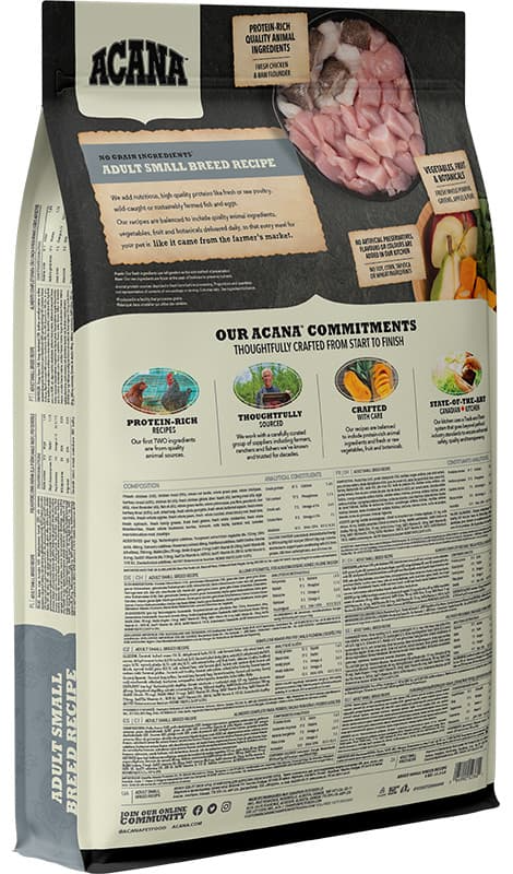 Еда для собак мелких пород Сухой корм для собак ACANA ADULT SMALL BREED