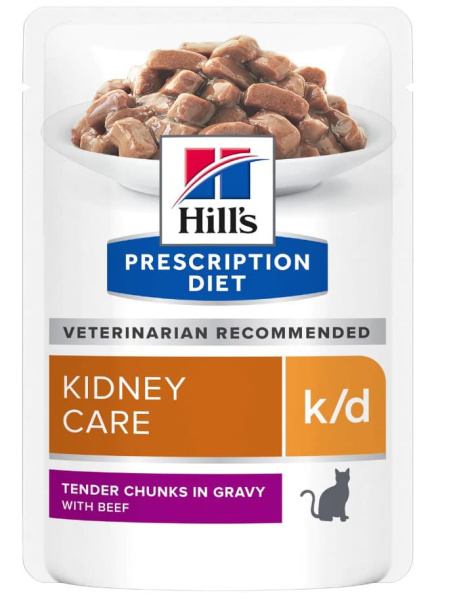лечебное питание для кошек и котов  Hill's Prescription Diet k/d Kidney Care (говядина)