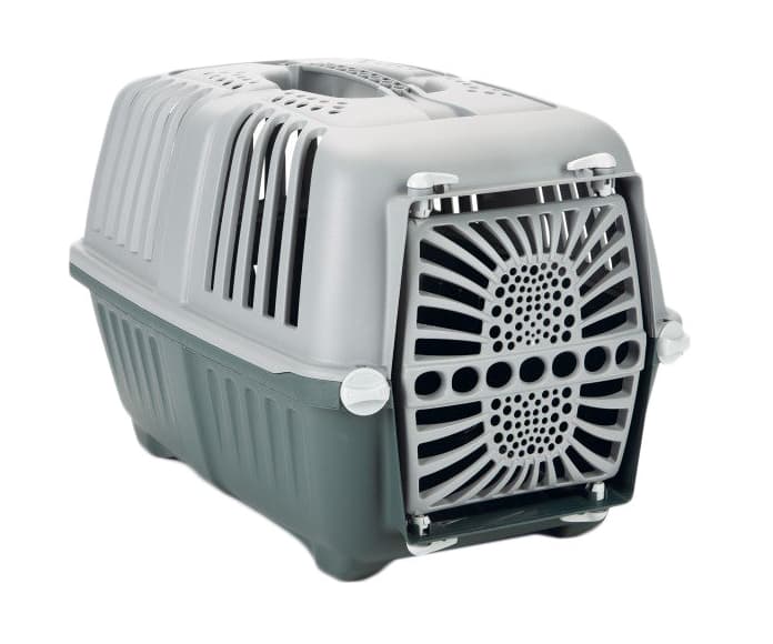 Beeztees Pratiko (зеленый) пластиковая переноска для кошек и мелких собак