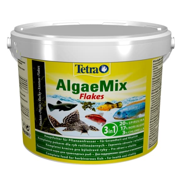 Корм для аквариумных травоядных рыб Tetra Algae Mix