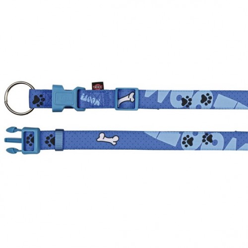 Ошейник для собак "TRIXIE" "Modern Art Collar Woof" голубой
