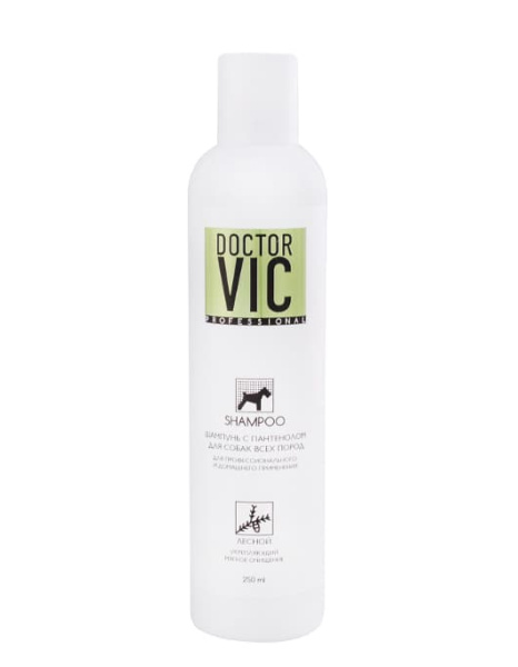 Шампунь для собак укрепляющий, мягкое очищение "Doctor VIC" "Лесной"