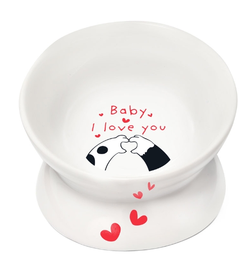 Миска керамическая на ножке "С любовью" Triol