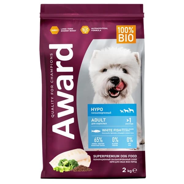 Рацион для собак Dog Hypo (белая рыба)