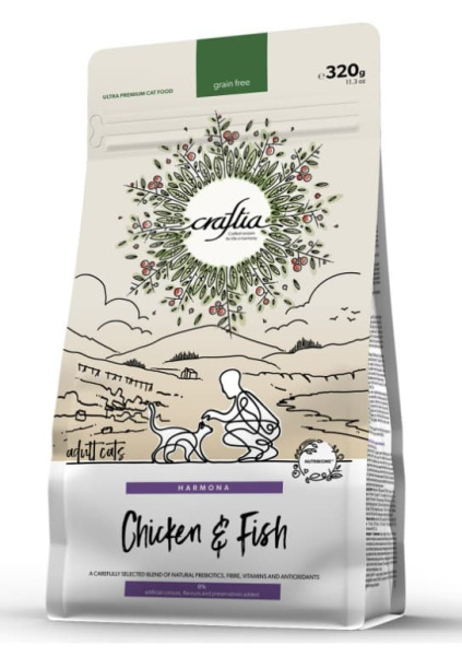 Питание для кошек CRAFTIA HARMONA Adult Cat (курица, рыба)