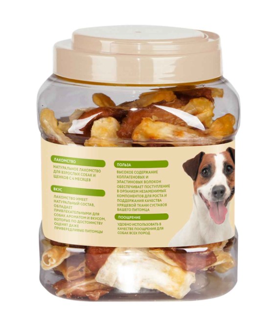 Лакомство Мнямс для собак кроличьи уши с куриным мясом