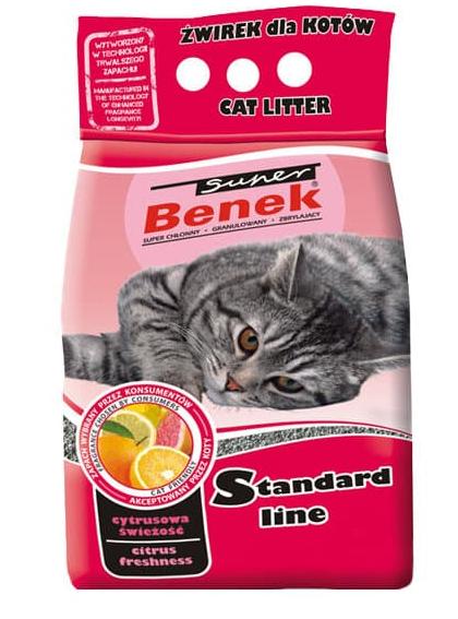 Наполнитель Super Benek Citrus Freshness (цитрусовая свежесть)