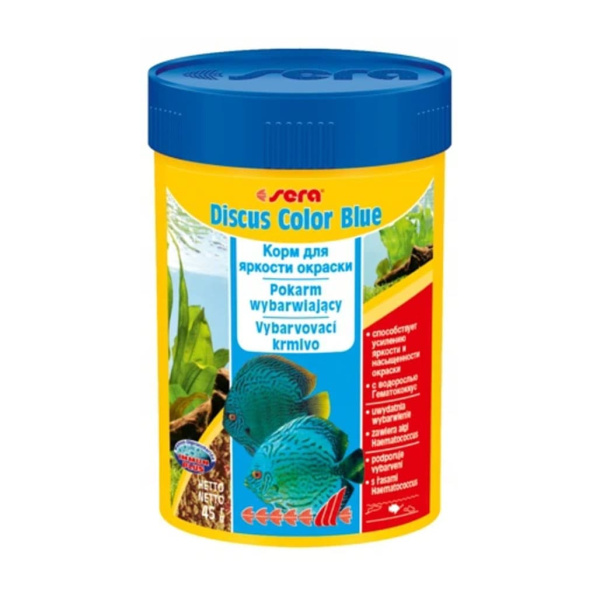 Корм гранулы для окраса дискусов SERA Discus Color Blue 100 мл 45 г (324)