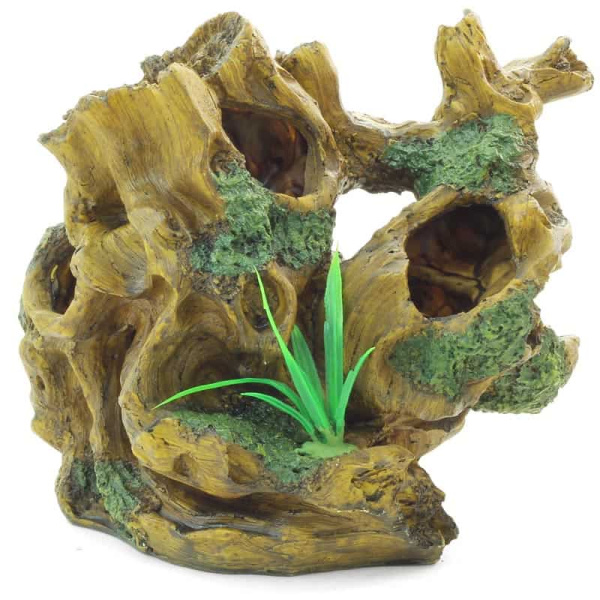 Грот для аквариума "Коряга с водорослями" (74004032)