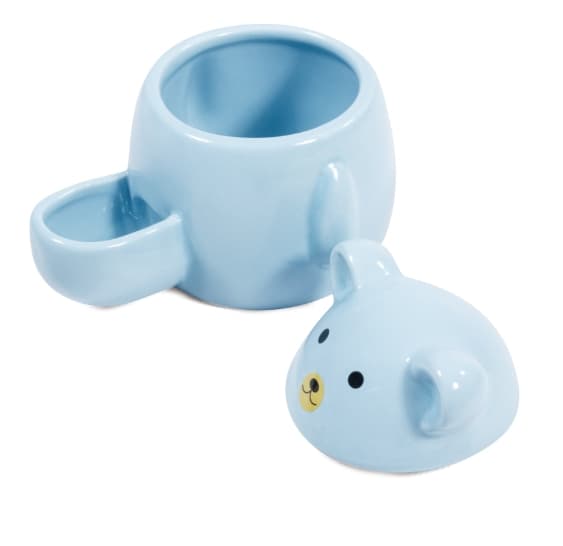 Кормушка для мелких животных керамическая "Мишка" 110*85*90 мм (40221011)