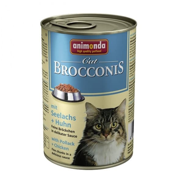 Пресервы для кошек Animonda BROCCONIS (сайда, курица)