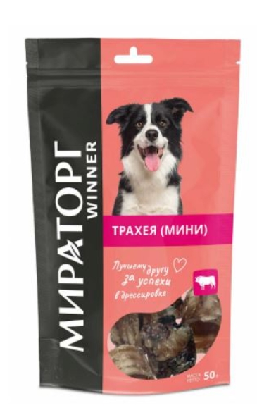 Лакомство сушеное "Winner" Трахея говяжья (мини) 50 г
