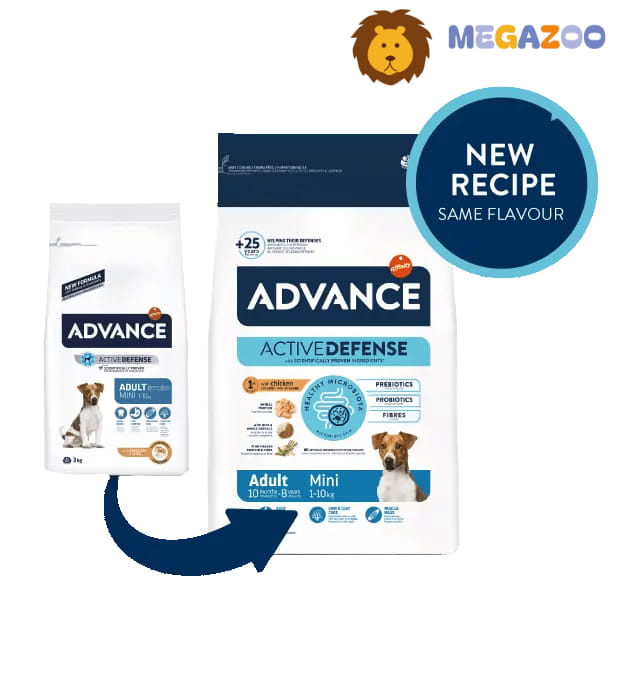 Еда для мелких собак Сухой корм для собак мелких пород Advance Dog Adult Mini (курица)