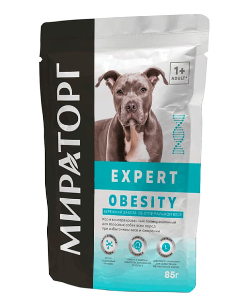 Влажный корм Мираторг Expert Obesity Dog