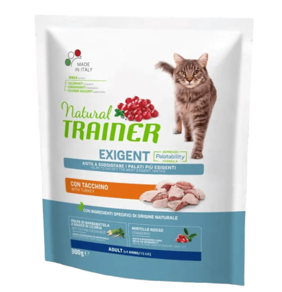 Пища для привередливых кошек Trainer Natural Adult Exigent (белое мясо)