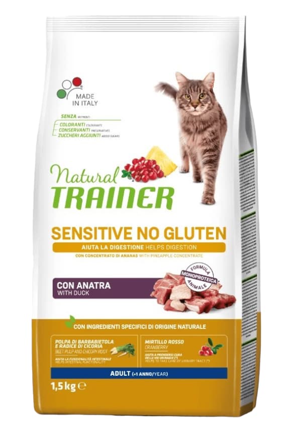 Еда для кошек с чувствительным пищеварением Trainer Natural Adult Sensitive (утка)