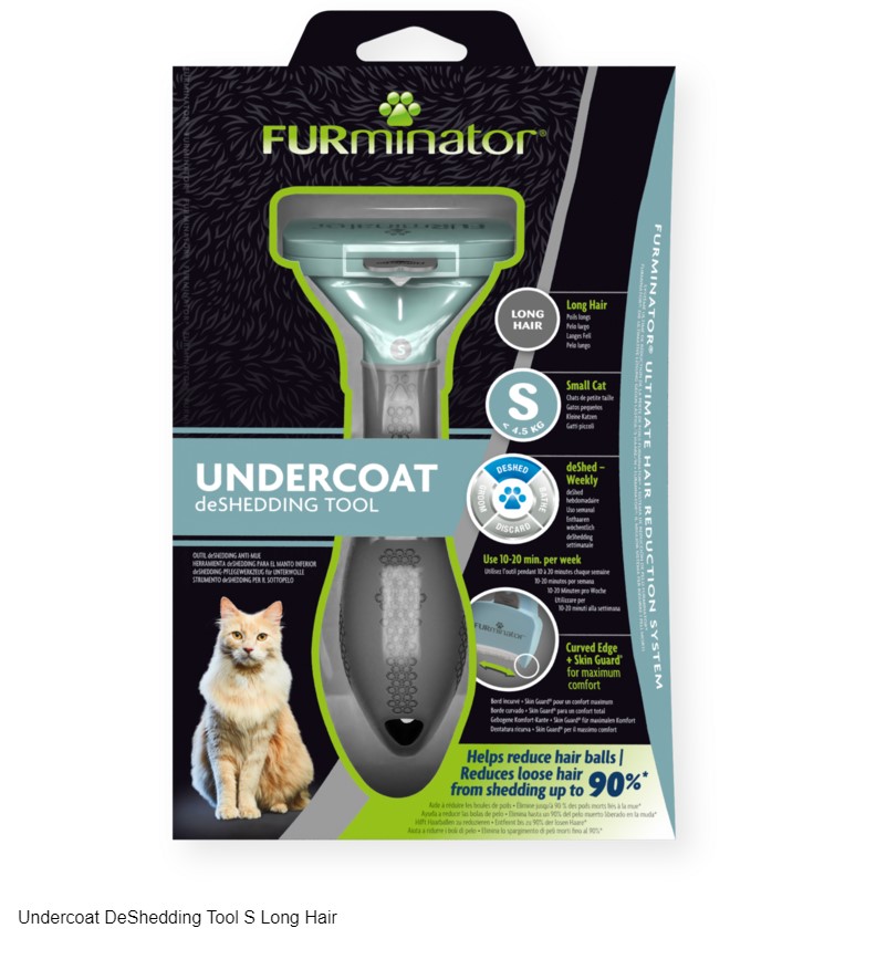 FURminator Cat Undercoat S Long Hair для длинношерстных кошек