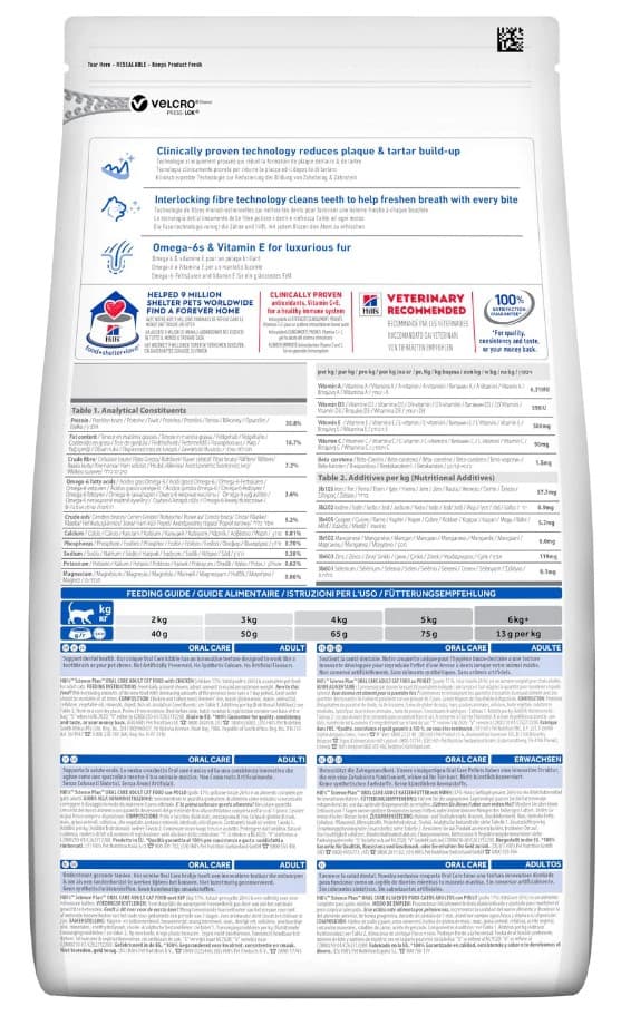 Сухой корм для кошек Hill's Science Plan Oral Care (курица)