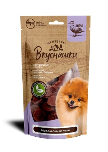 Домашние Вкусняшки Медальоны из утки 55 г