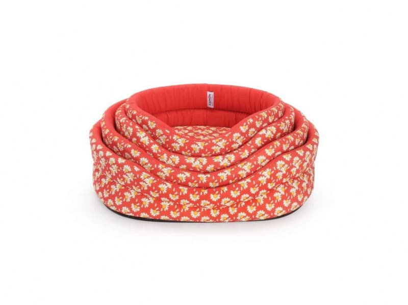 Лежанка овальная в ромашки