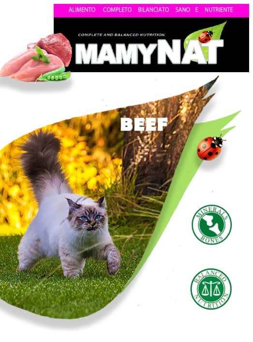Рацион для кота Сухой корм для кошек MamyNAT Cat Beef (говядина) 