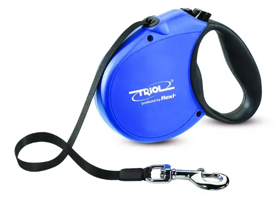 Поводок-рулетка Triol Standard Soft синий (лента)